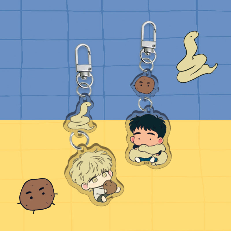 [THE SACRED SERPENT'S SEDUCTION] 2-Tier Acrylic Keyring Set