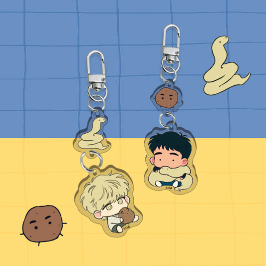 [THE SACRED SERPENT'S SEDUCTION] 2-Tier Acrylic Keyring Set