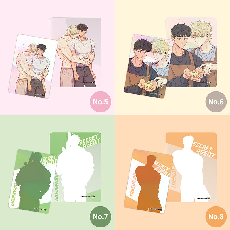 [THE SACRED SERPENT'S SEDUCTION] webtoon photo card collection 8 types 30 Pack(Random)
